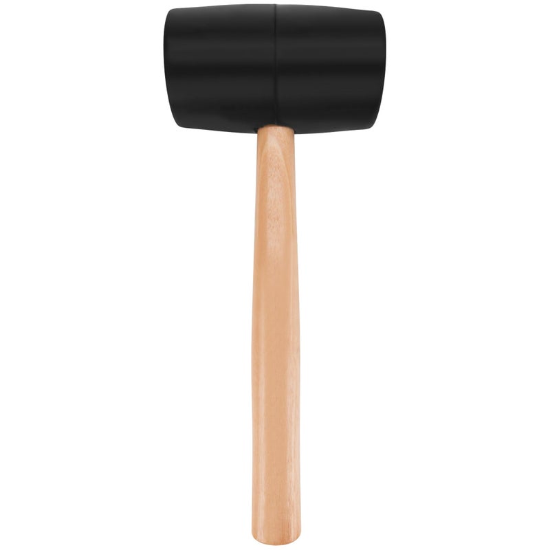 Performance Tool 1466 Durable Hard Rubber Head Mallet with Ergonomic Wood Handle for Woodworking, Construction and DIY Projects - Image 3